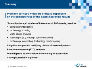 “Many of the answers to key questions of technology and business strategy can be found in the patent databases if you know how to find them. PatAnalyse has the powerful tools and expertise to do this and to present  the answers using clear, easy to communicate, views of patent landscapes”Alan MacDougall, European Patent Attorneypartner at Mathys & SquireConsulting services
