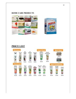 HOME CARE PRODUCTS
PRICE LIST
HOME CARE PRODUCTS
14
 