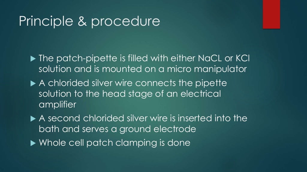 Patch clamp technique
