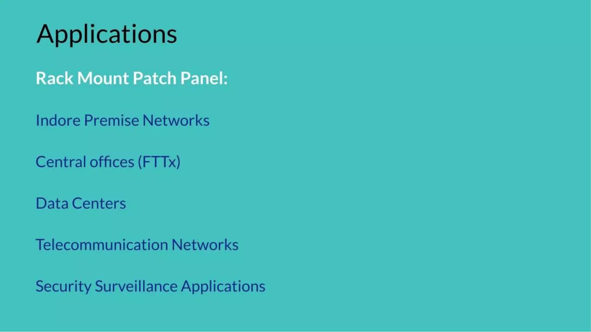 Types of Fiber Optic patch panels? | Unisol