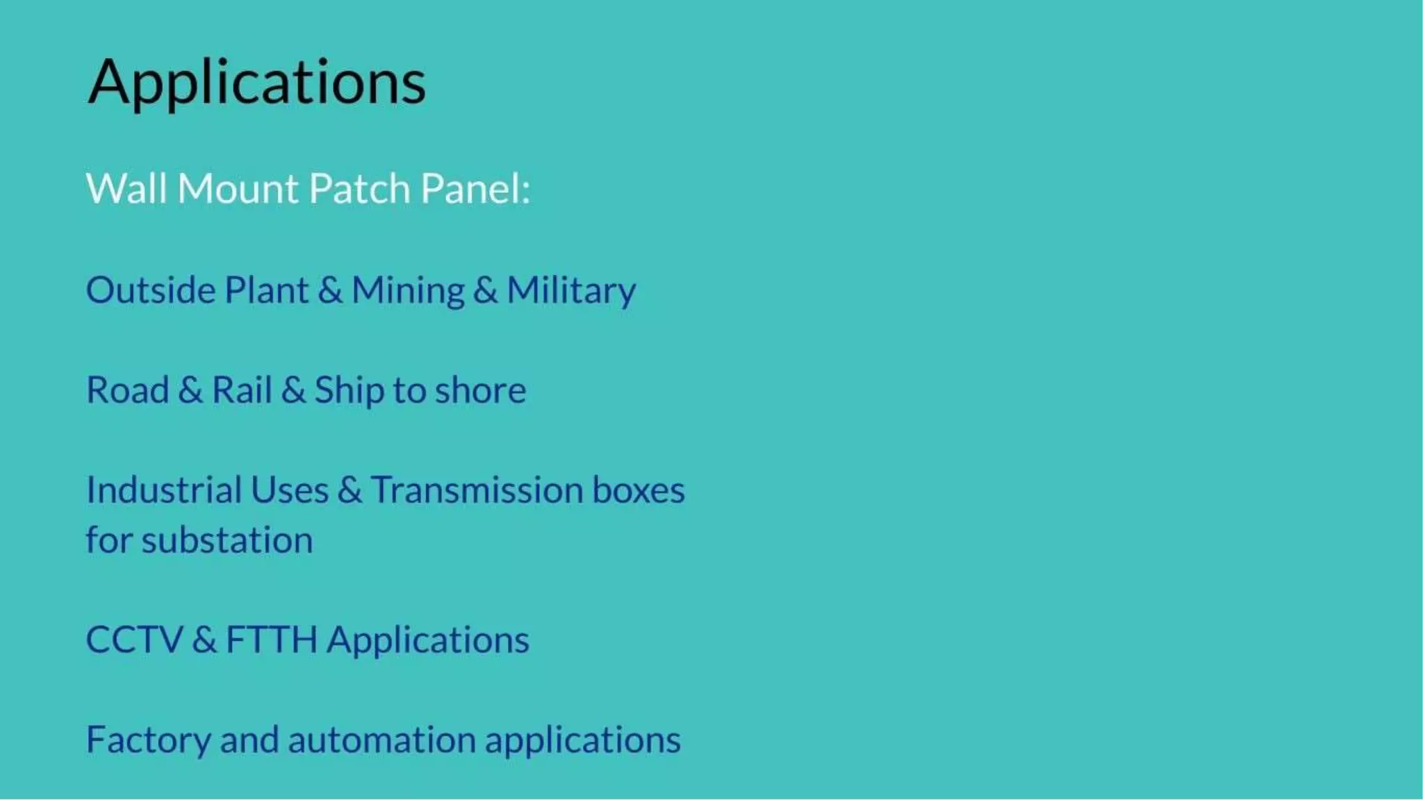 Types of Fiber Optic patch panels? | Unisol