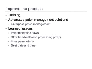Patch and Vulnerability Management | PDF
