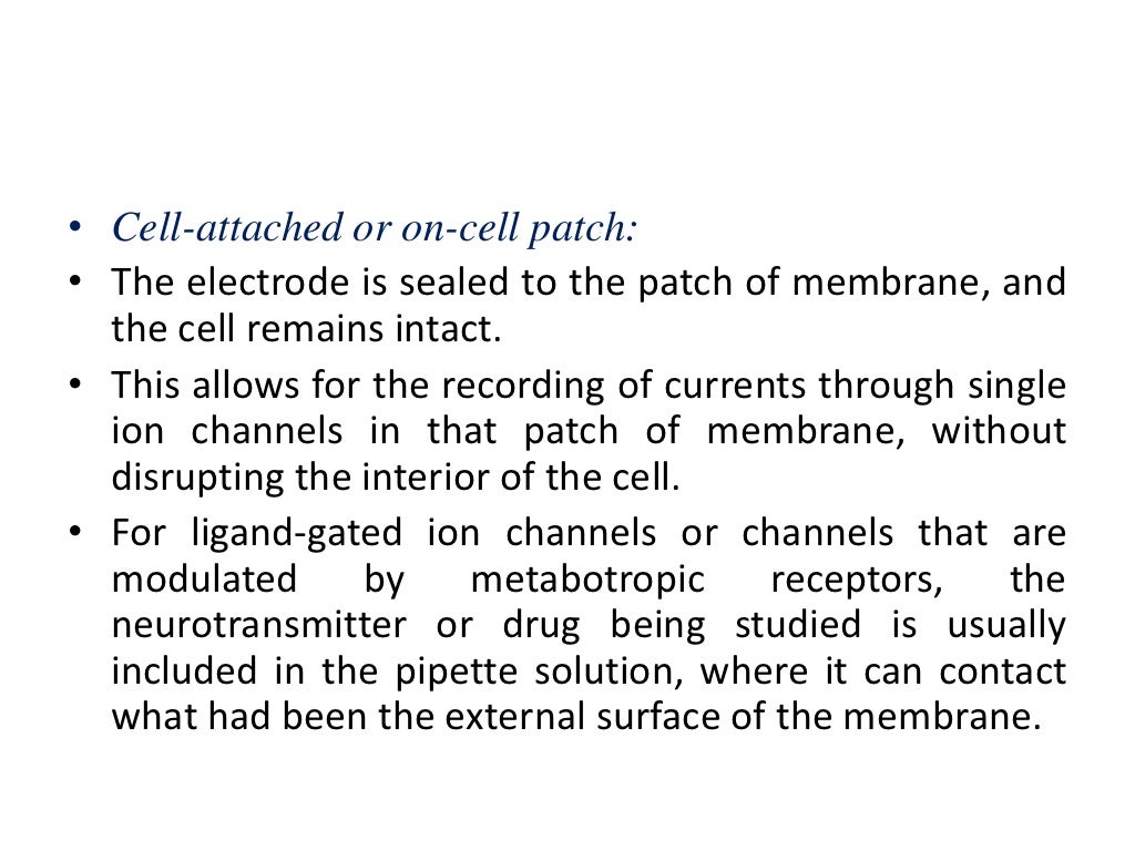 Patch clamp technique