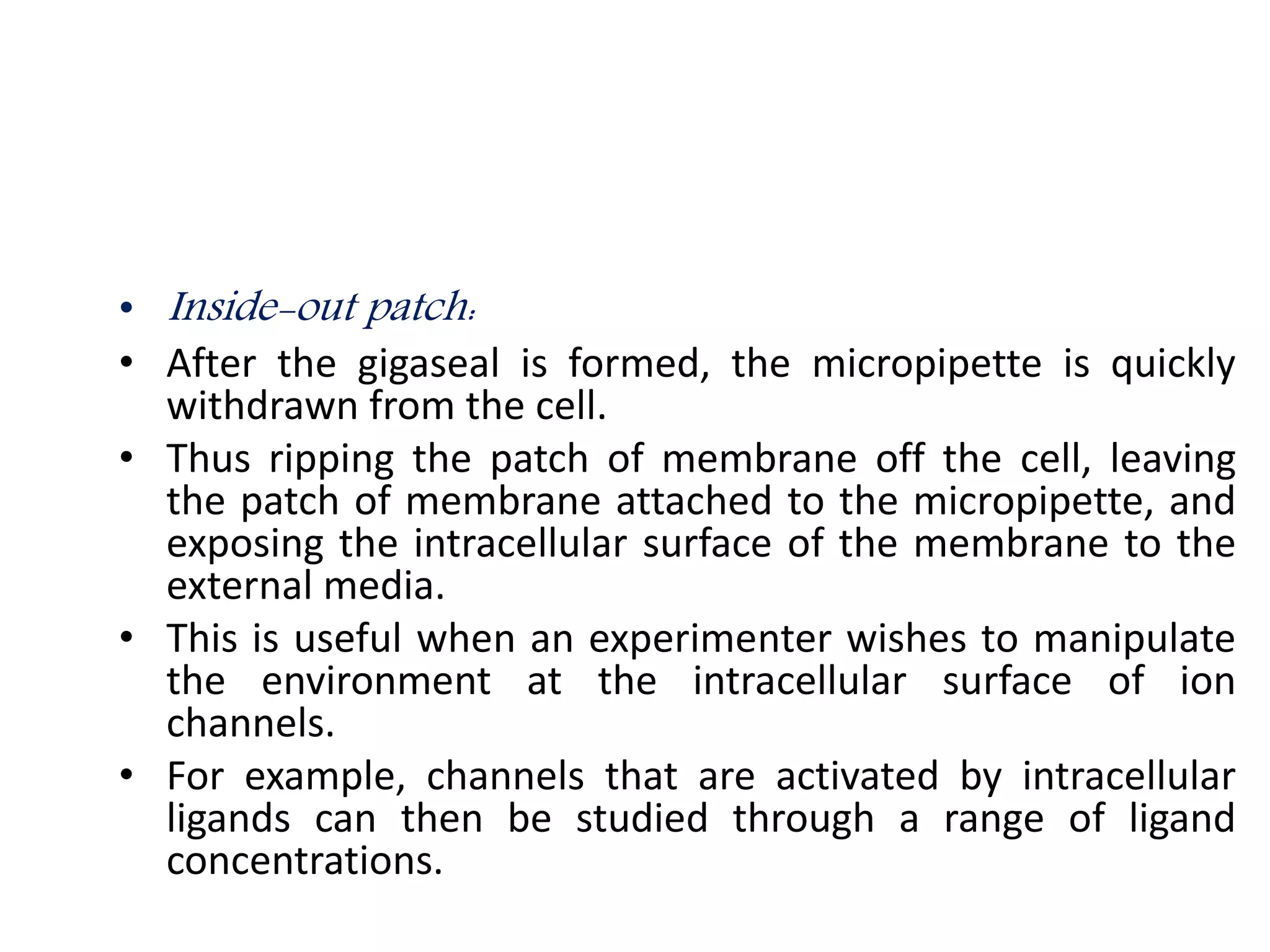 Patch clamp technique | PPTX