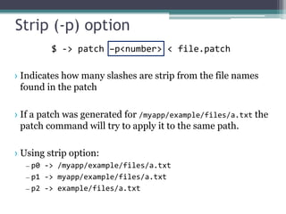 Patch Unix Patching files in unix using diff and patch commands | PPTX