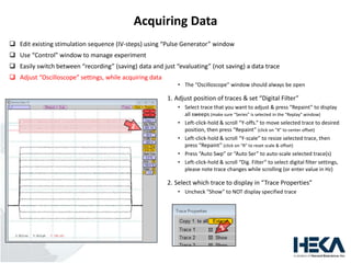 Heka Software Tutorial HEKA PATCHMASTER Beginner Training | PPTX