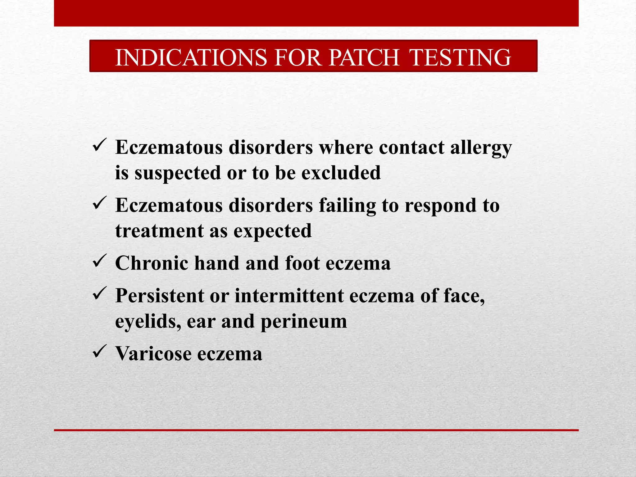 Patch test | PPTX