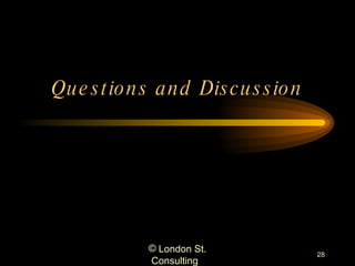 Questions and Discussion 