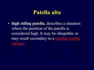 Patella fx and mechanism injuries | PPT