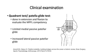 Patellofemoral Instability pptx