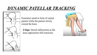 Terminal J Sign PATELLOFEMORAL INSTABILITY.pptx hvggfrrdr | PPTX