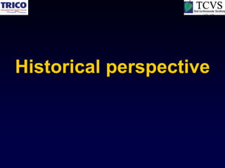 Historical perspective
 