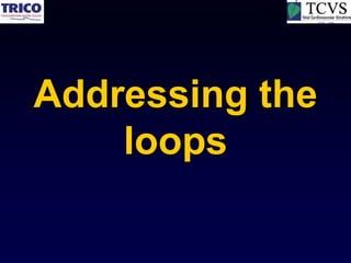 Addressing the
    loops
 