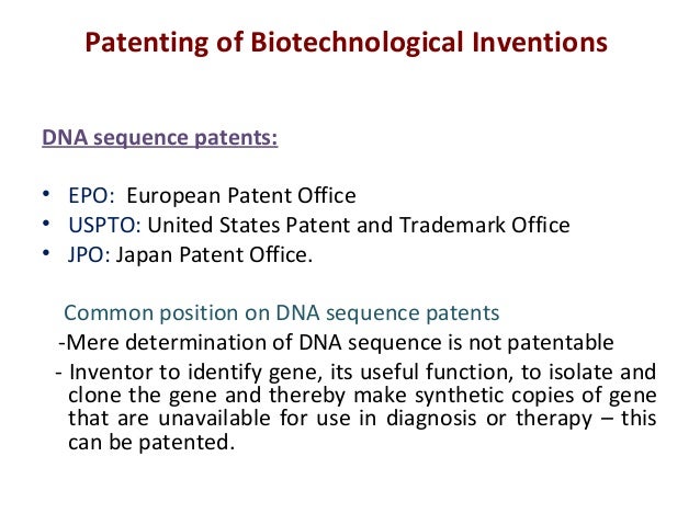 patent in molecular biology