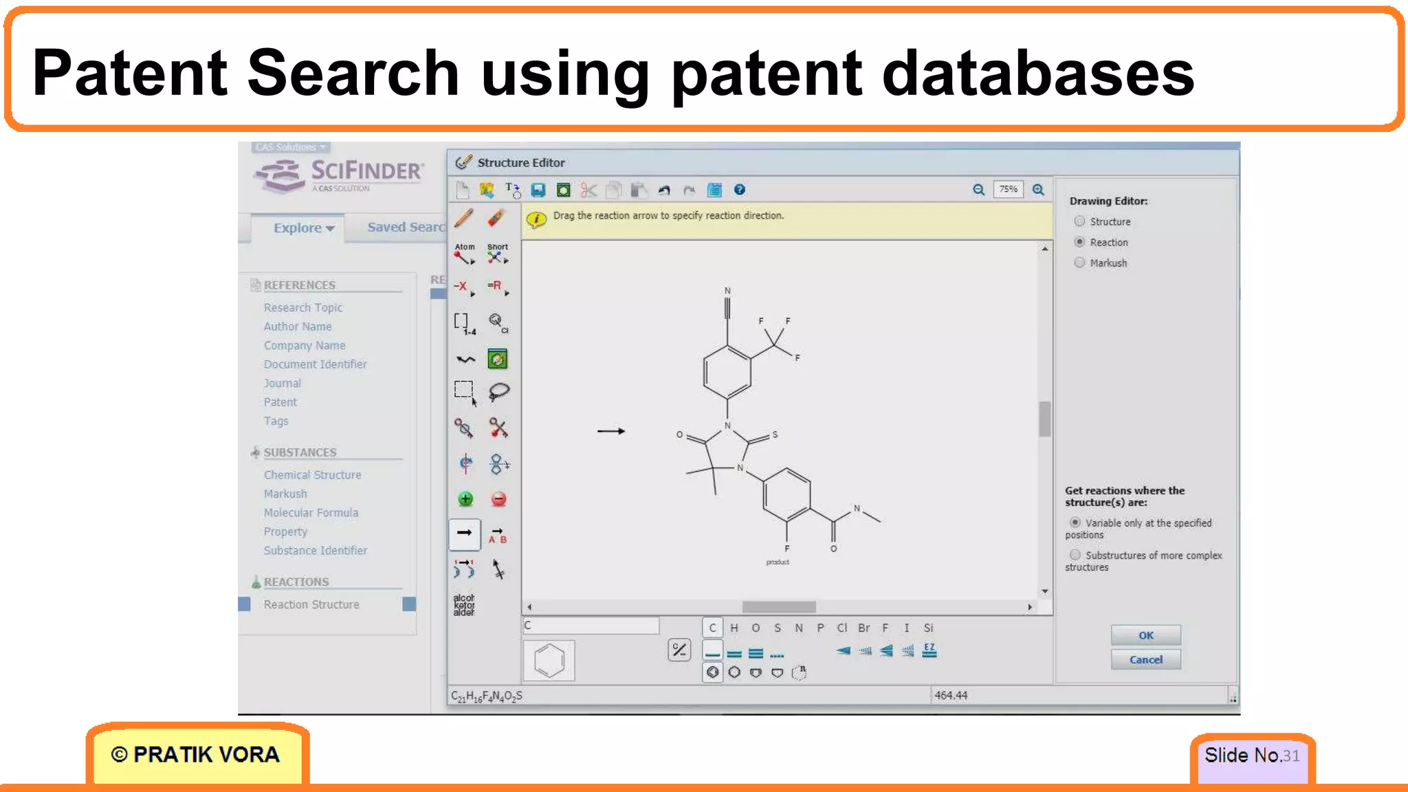 Patent Search using patent databases
31
 