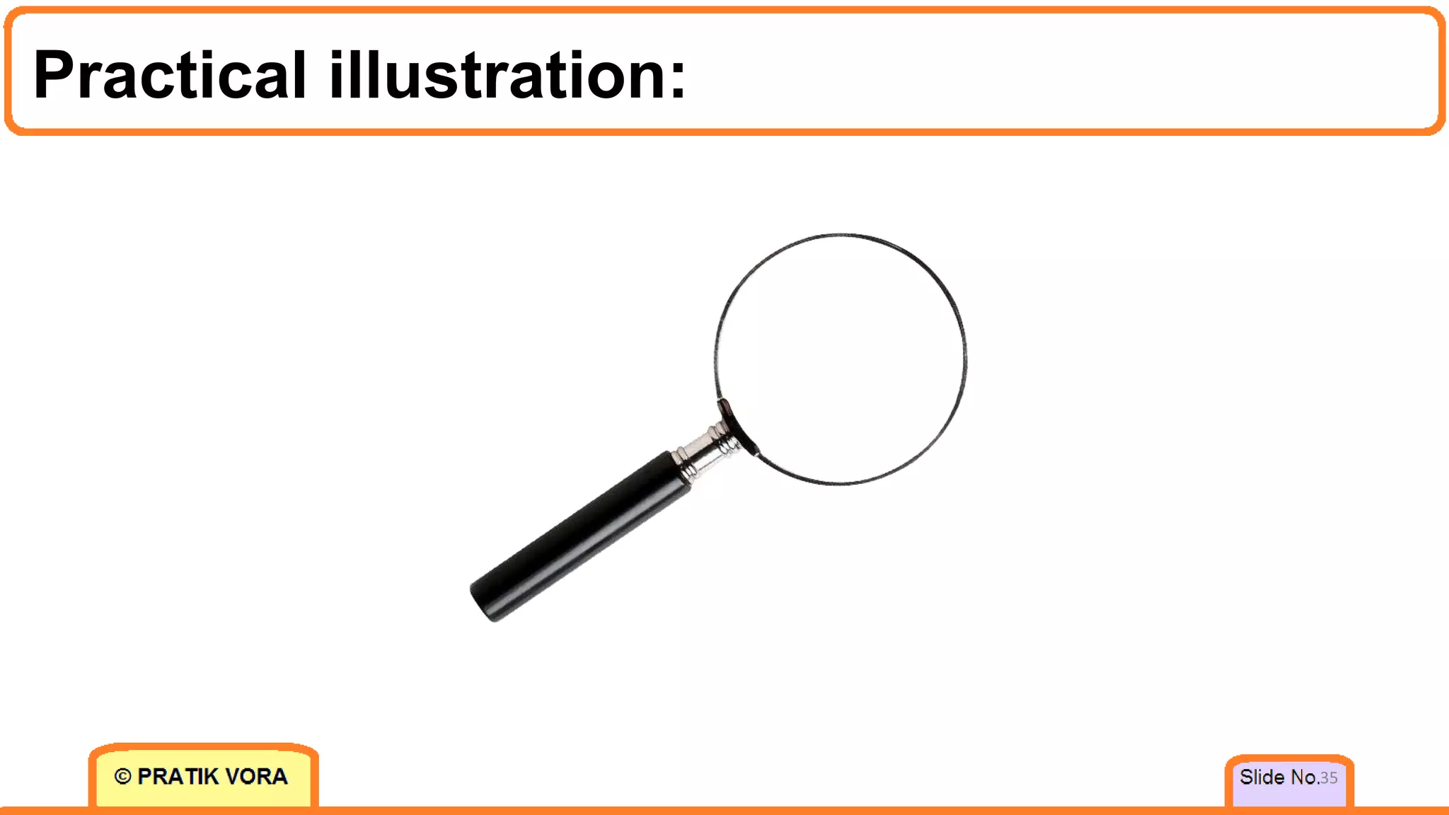 Practical illustration:
35
 