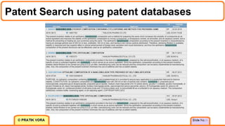 Patent Search using patent databases
25
 