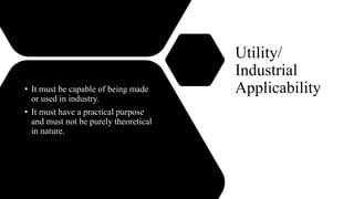 Patentability in India | PPTX