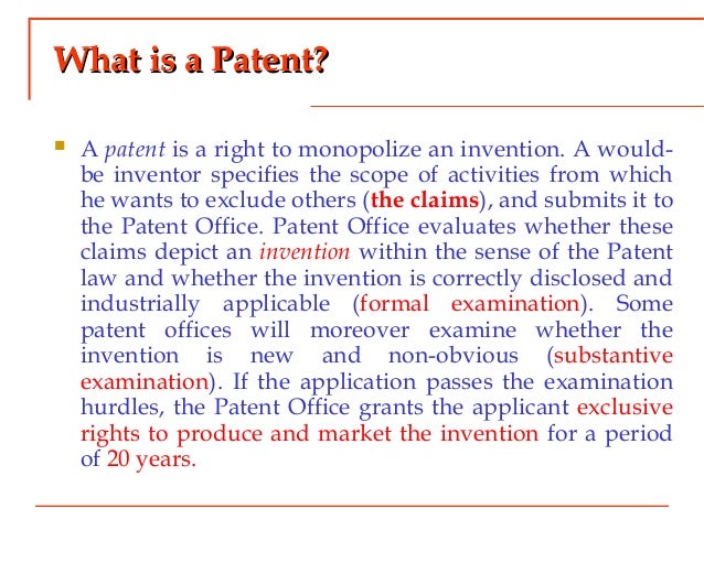 Patent and Patent Law