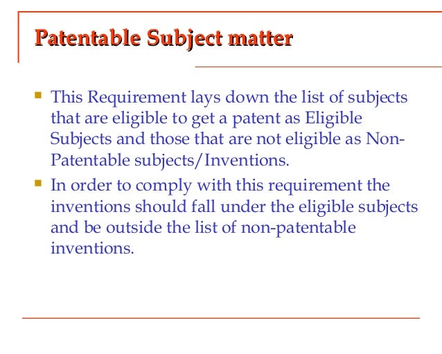 Patent and Patent Law