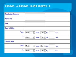 EKASWA –A, EKASWA –B AND EKASWA- C
 