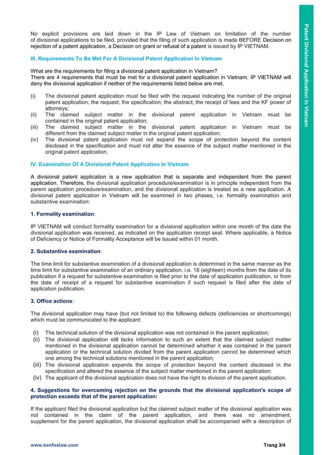 Patent Divisional Application In Vietnam – What you need to know.pdf