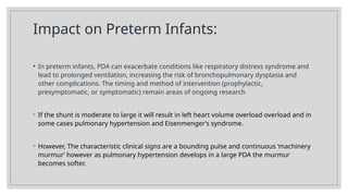Patent ductus arteriosus [PDA], shane stanley.pptx