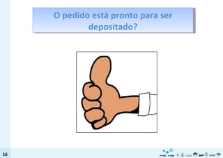 O pedido está pronto para ser depositado? 