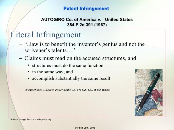 Patent Infringement