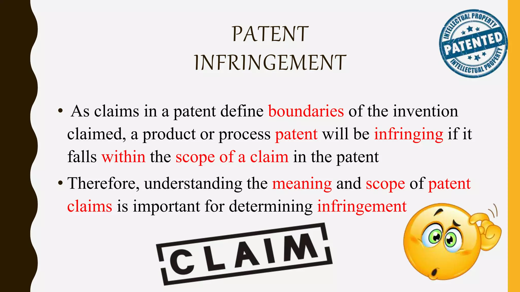 Patent infringements | PPTX