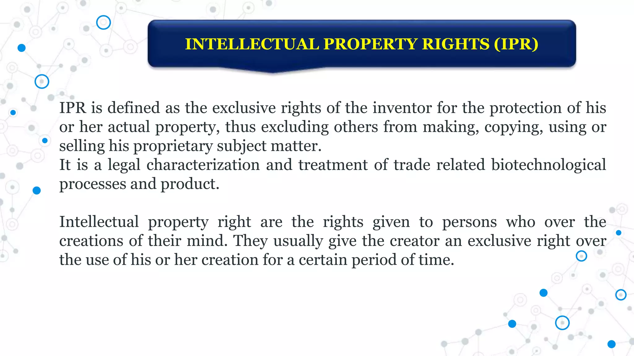 Patenting and regulatory requirements of natural products | PPTX