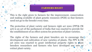Farmers Rights Vs Researchers Rights Patenting and regulatory requirements of natural products | PPTX