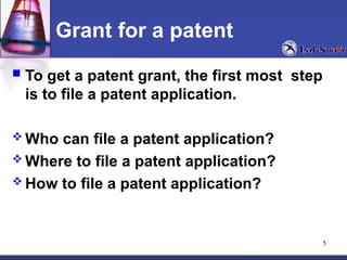Patent_Office_Procedures for patent filing .ppt
