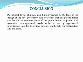 BENEFITSreduced licensing transaction costs.