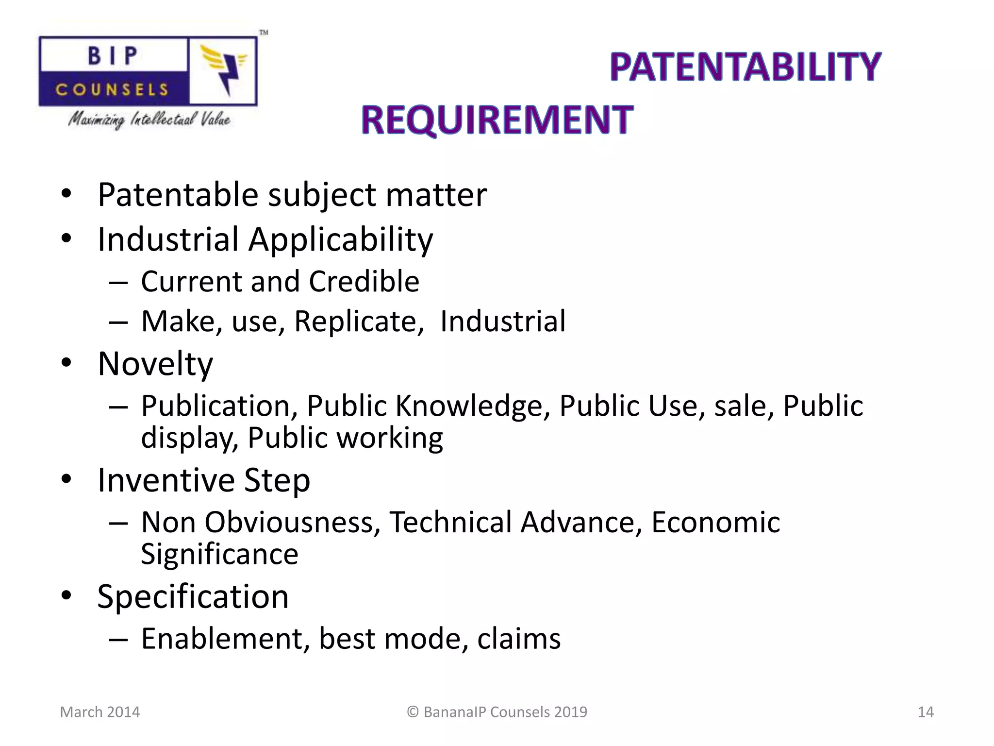 Patent regime and its challenges | PPTX