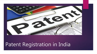 Patent Registration in India
 