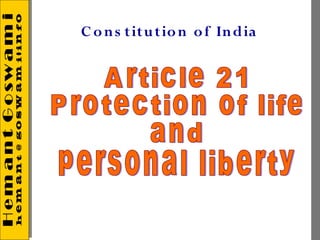 C o n s t itu t io n o f In dia
 