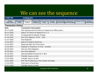 We	can	see	the	sequence	
Copyright FLYNN IP LAW 2016     63
 