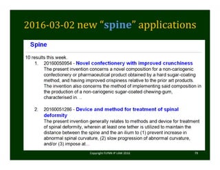 2016‐03‐02 new	“spine”	applications
Copyright FLYNN IP LAW 2016     79
 