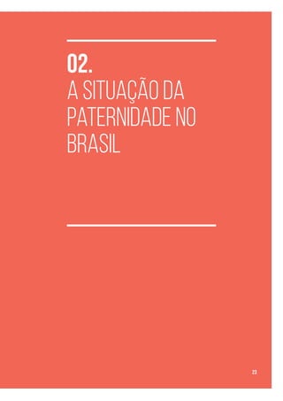 02.
A Situação da
Paternidade no
Brasil
23
 