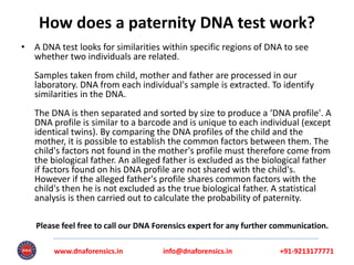 Paternity DNA test | PPTX