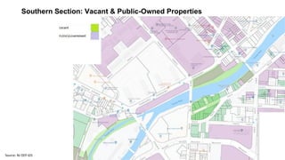 Southern Section: Vacant & Public-Owned Properties
Source: NJ DEP GIS
 