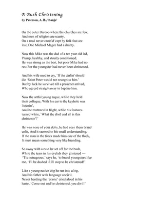 Paterson poems and ballads | PDF