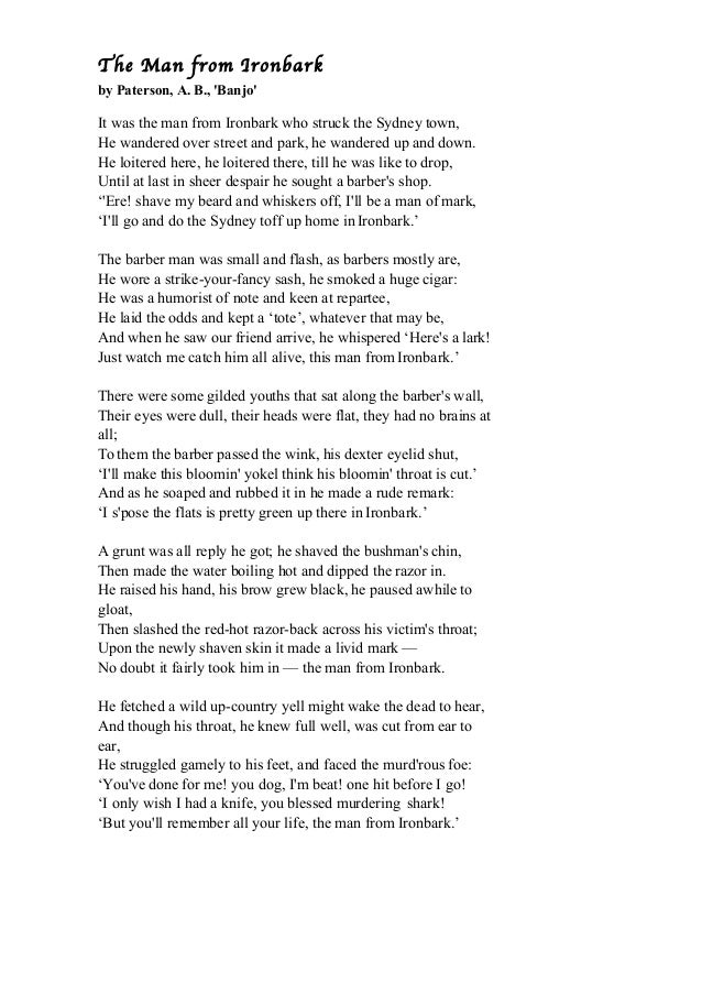 Paterson poems and ballads