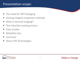 PAT for packaging real time monitoring of pharmaceutical bottles ...