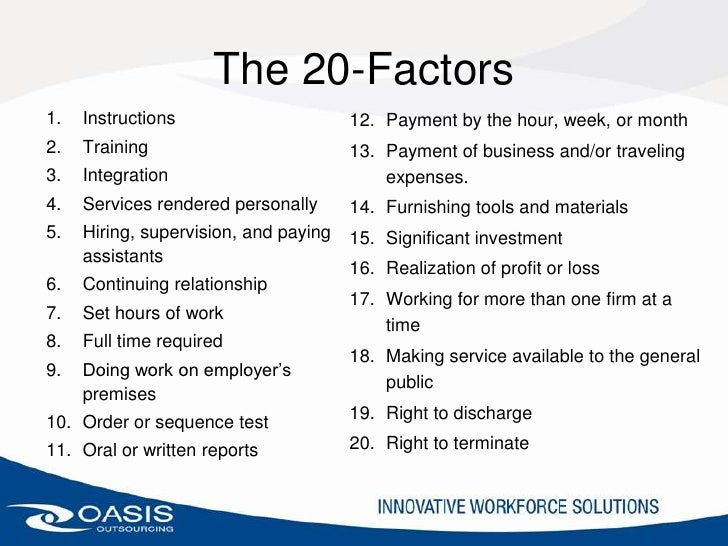 misclassification 1099 contractor or