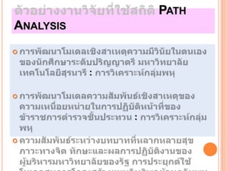 PATH
ANALYSIS



           :




               :


 