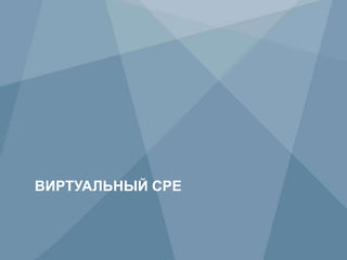 58 Copyright © 2009 Juniper Networks, Inc. www.juniper.net
ВИРТУАЛЬНЫЙ CPE
 