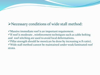 Strata Method Stocking strata control in wide stall.ppt by pathan NIT Rourkela | PPTX