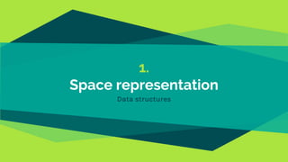 1.
Space representation
Data structures
 
